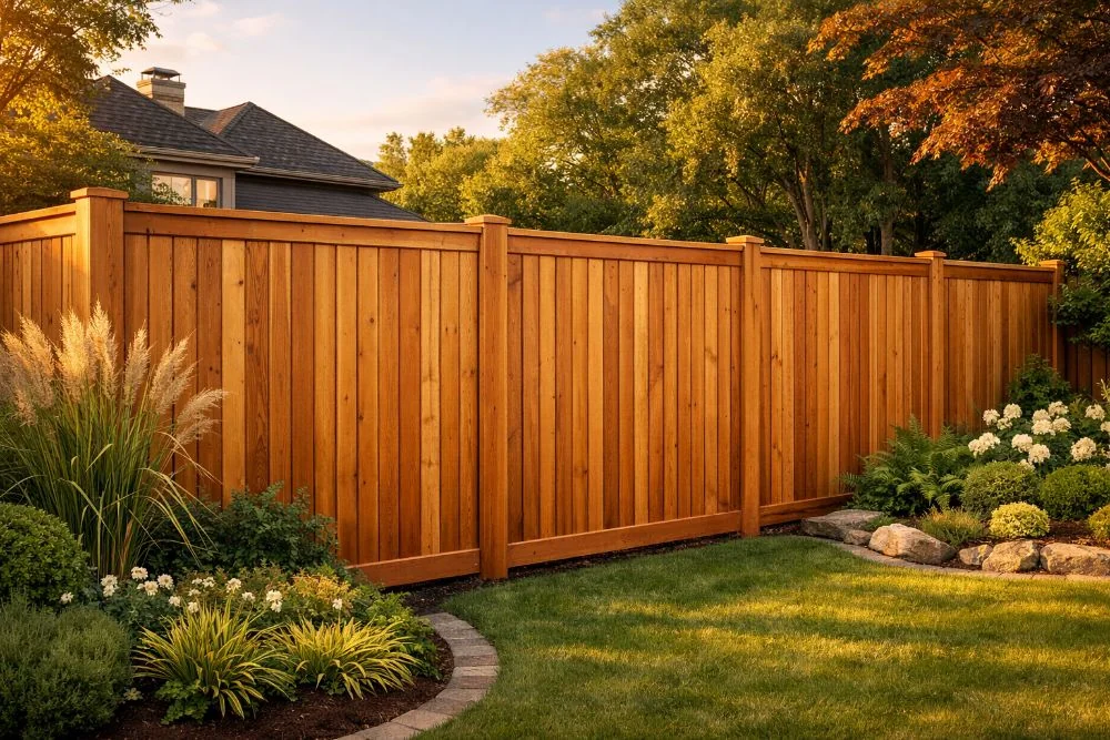 Wood fence in Pleasanton