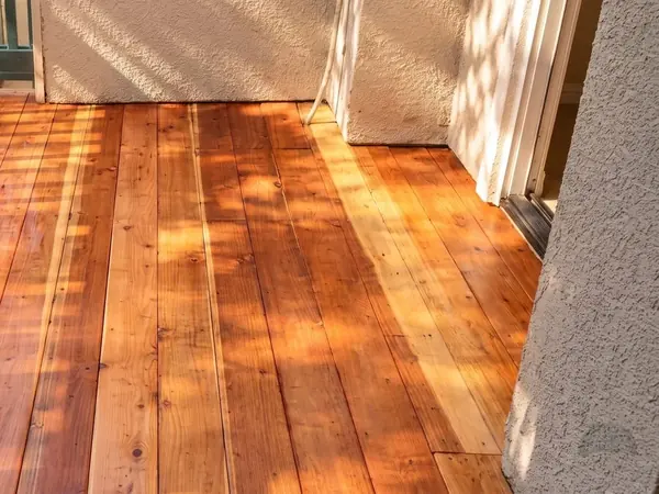 Cedar deck installation